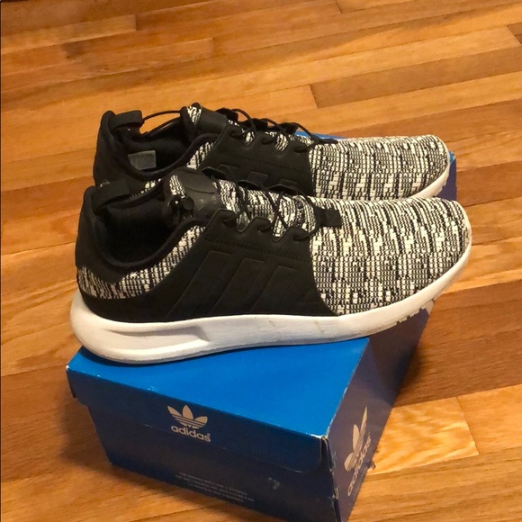 Adidas X Plr white and black sneakers size 8.5 - Picture 2 of 8